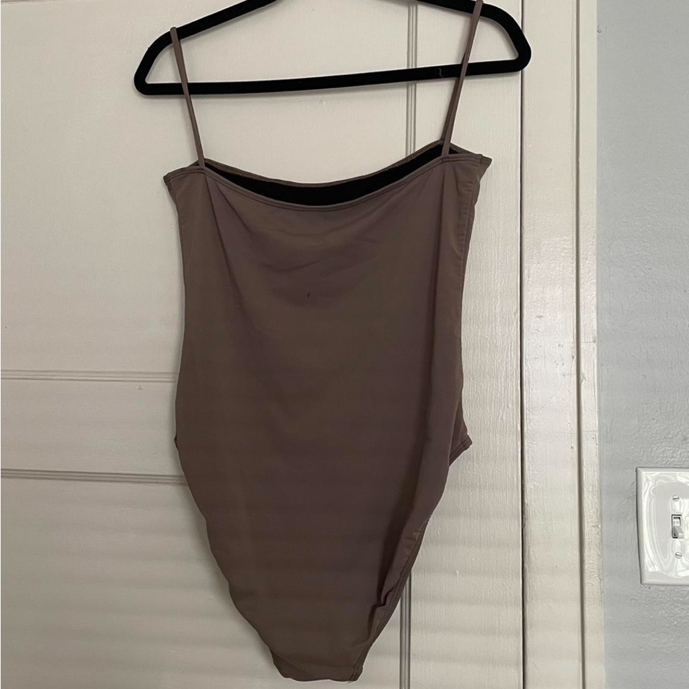 Mushroom Nu Swim Straight One Piece — L